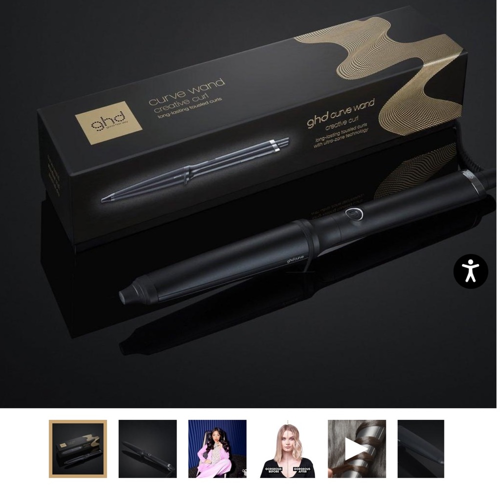 GHD Curve Wand Creative Curl Black TYPE C 🔌 PLUG